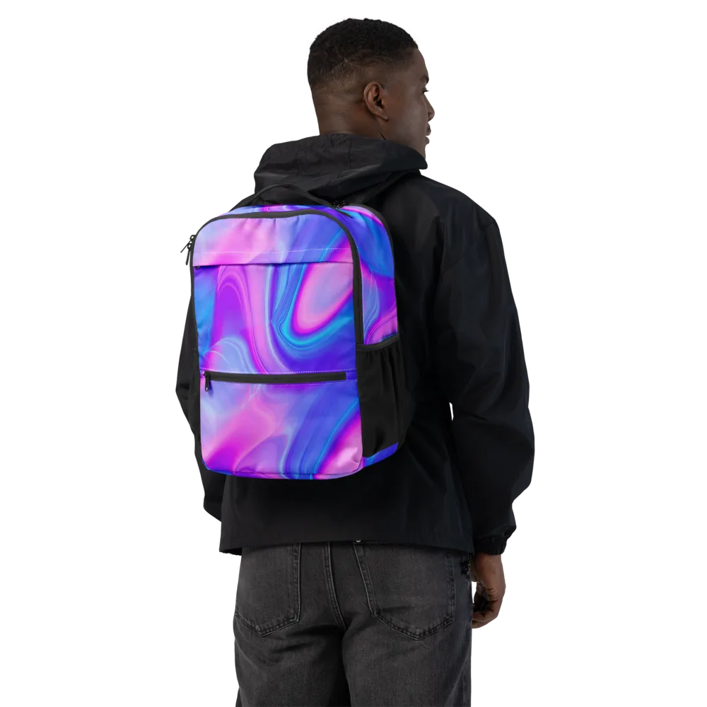 Cosmic Satin on Utility Backpack — Back