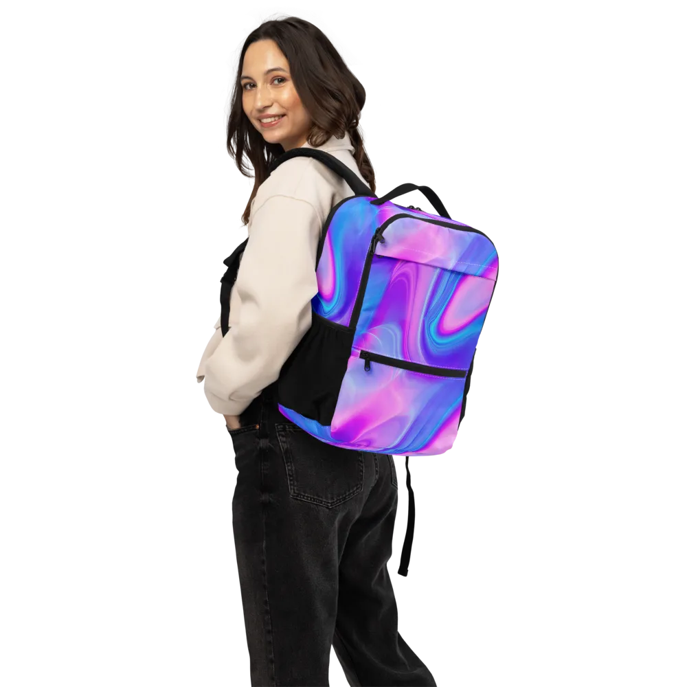 Cosmic Satin on Utility Backpack — Back
