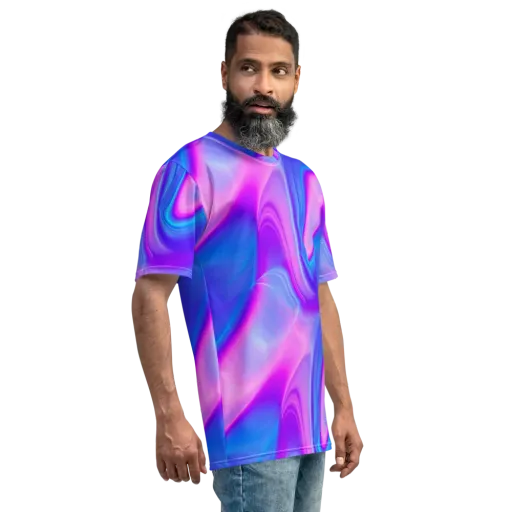 Cosmic Satin on a Men's Crew Neck T-Shirt