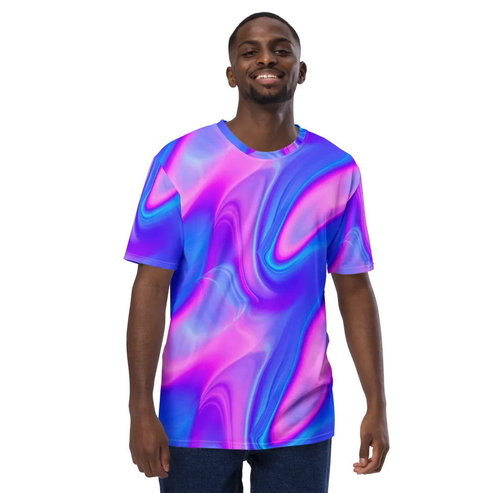 Cosmic Satin on Men's Crew Neck T-Shirt — Front