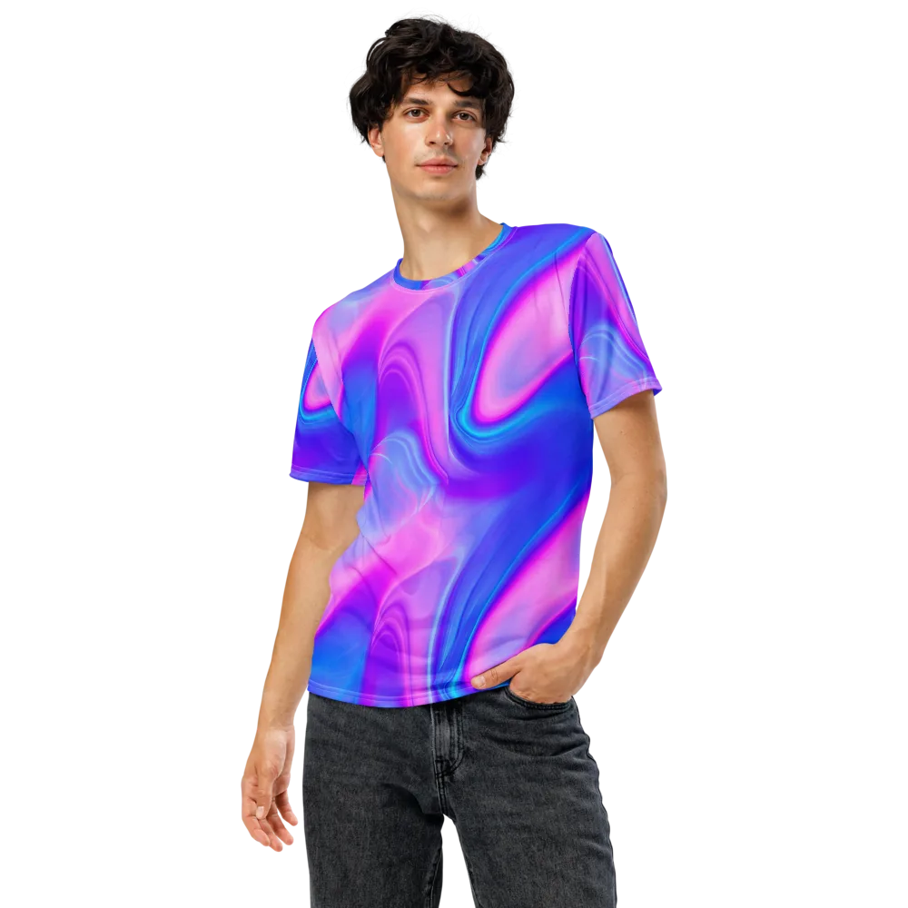 Cosmic Satin on Men's Crew Neck T-Shirt — Front