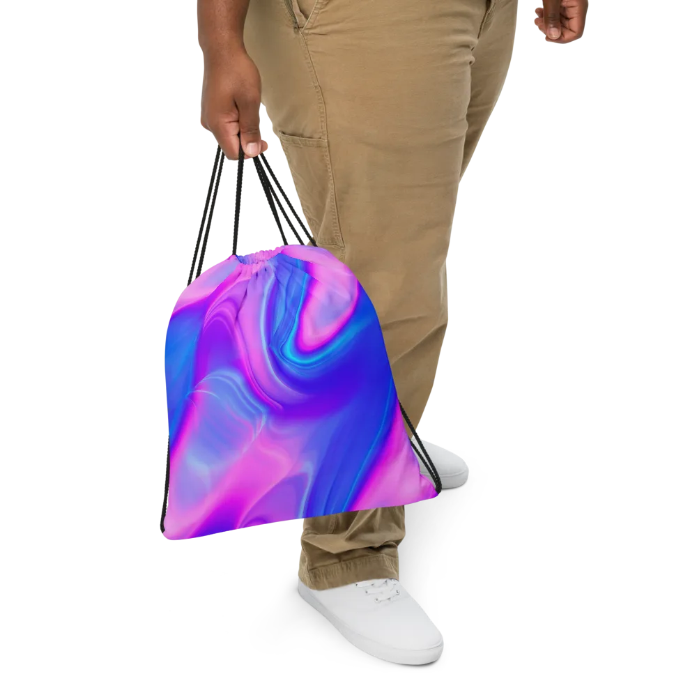 Cosmic Satin on Drawstring Bag — Front