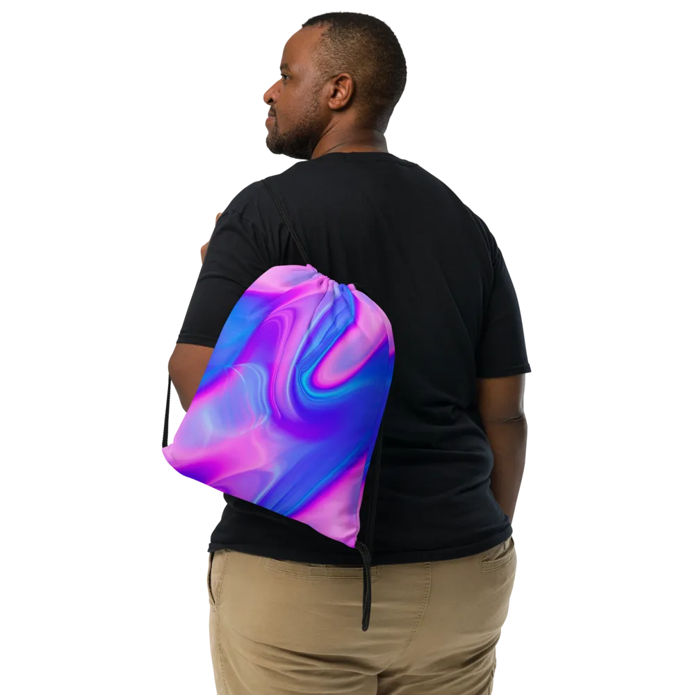 Cosmic Satin on Drawstring Bag — Front