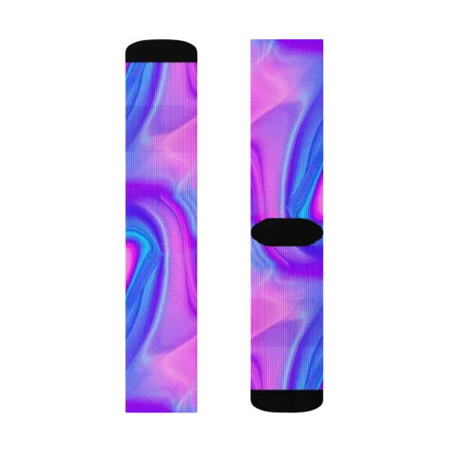 Cosmic Satin on a Socks
