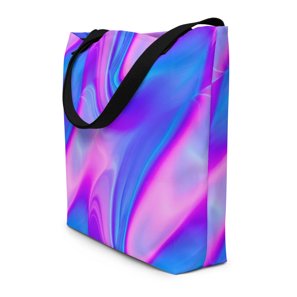 Cosmic Satin on Large Tote Bag W/ Pocket — Front