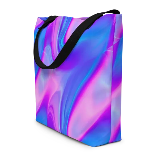 Cosmic Satin on a Large Tote Bag W/ Pocket