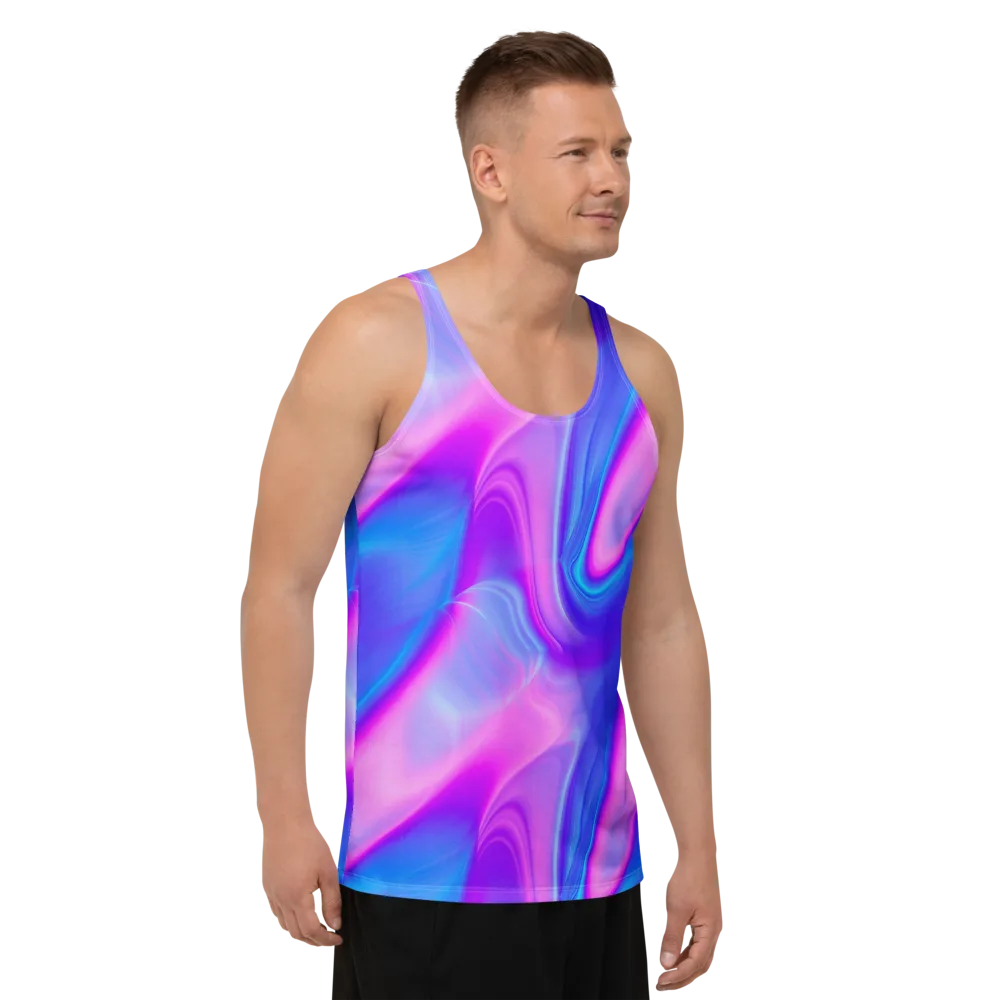 Cosmic Satin on Men's Tank Top — Right Front