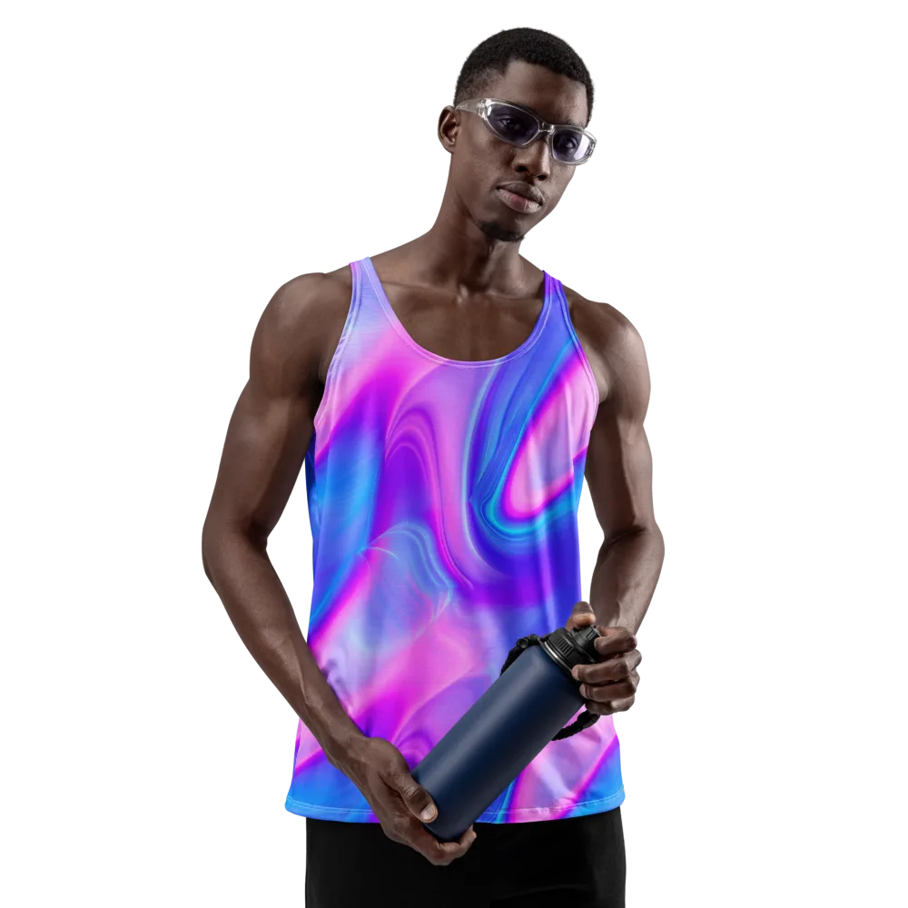 Cosmic Satin on Men's Tank Top — Front