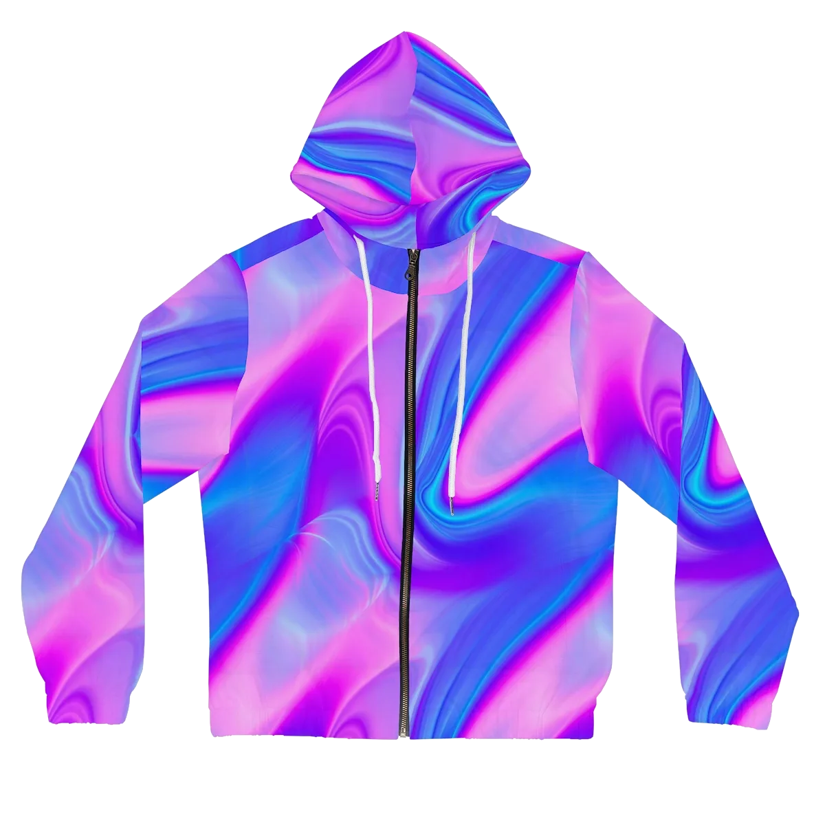 Cosmic Satin on Women's Full-Zip Hoodie — Front