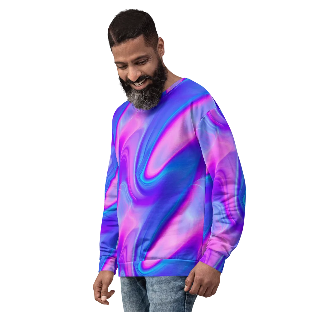 Cosmic Satin on Sweatshirt — Left Front