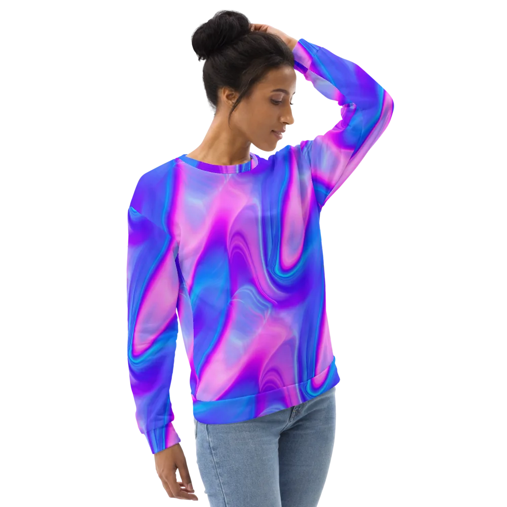 Cosmic Satin on Sweatshirt — Right Front