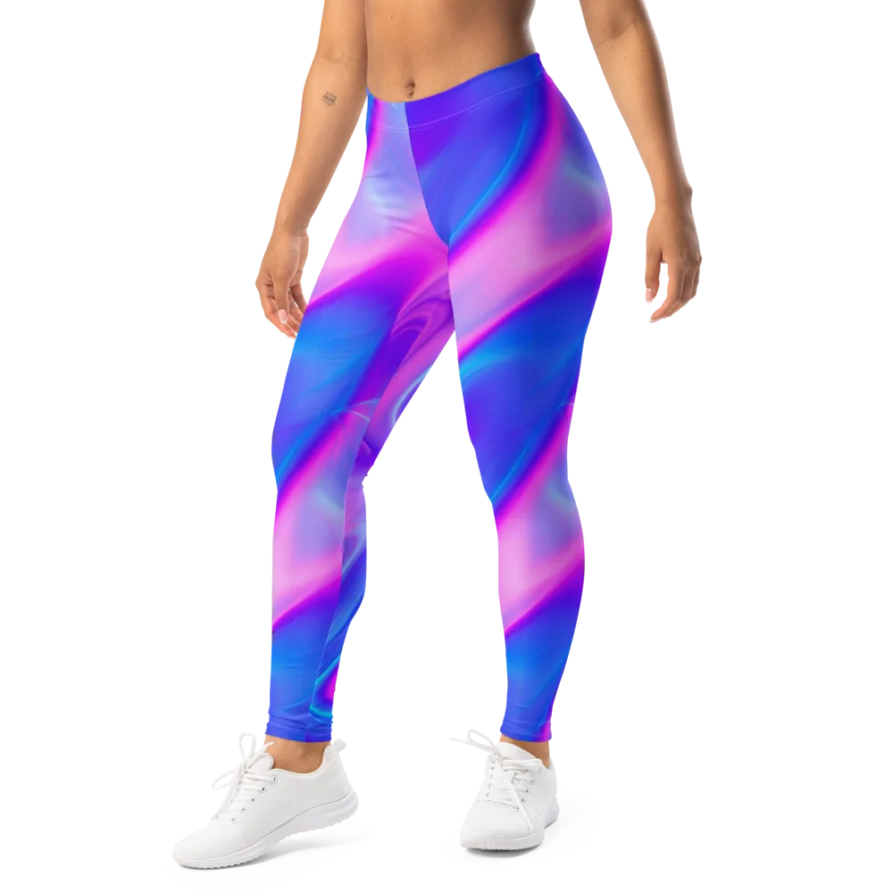 Cosmic Satin on Leggings — Left Front
