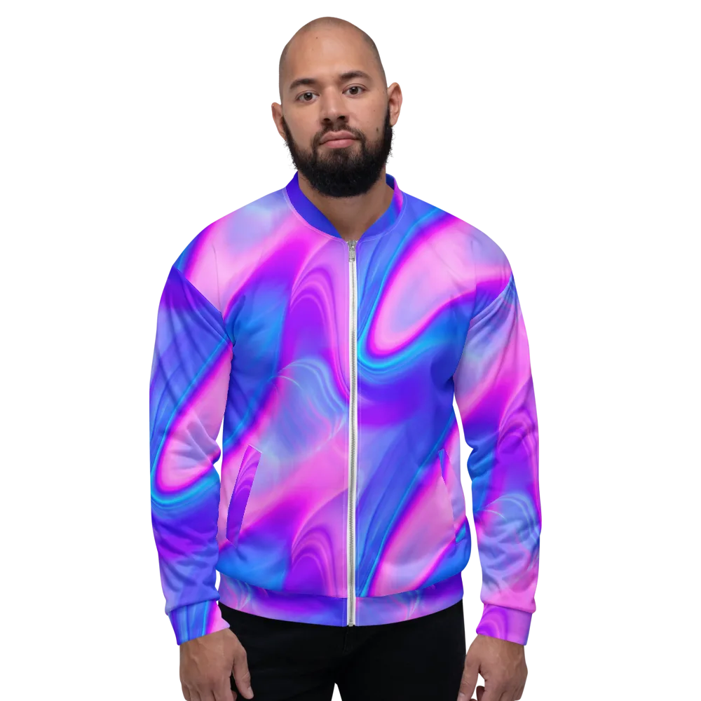 Cosmic Satin on Bomber Jacket — Front