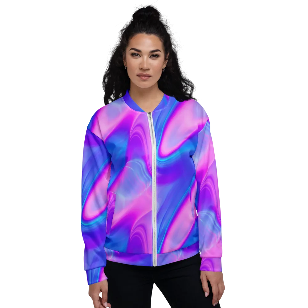 Cosmic Satin on Bomber Jacket — Front