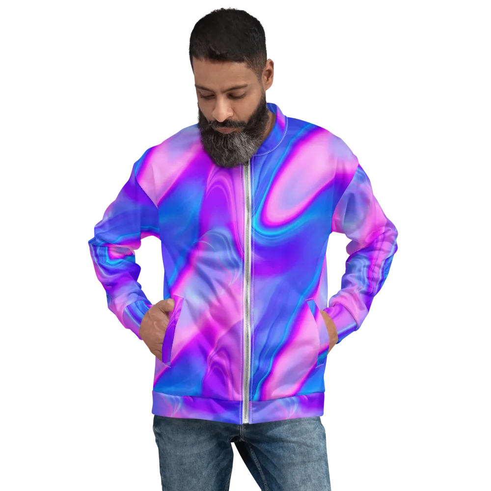 Cosmic Satin on Bomber Jacket — Front