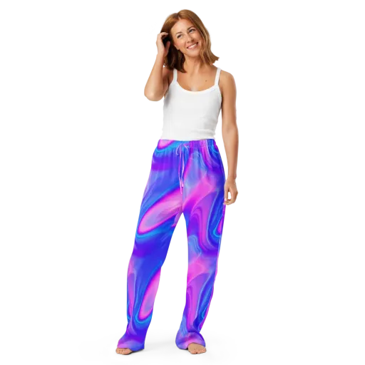 Cosmic Satin on a Women's Pajama Pants