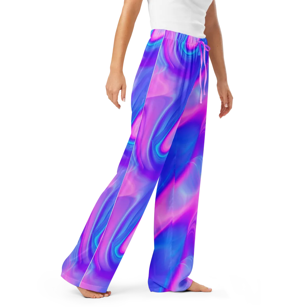 Cosmic Satin on Women's Pajama Pants — Right Front