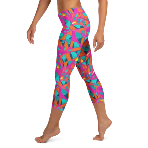 Tropical Fracture on a Capri Leggings