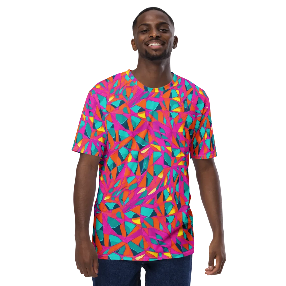 Tropical Fracture on Men's Crew Neck T-Shirt — Front