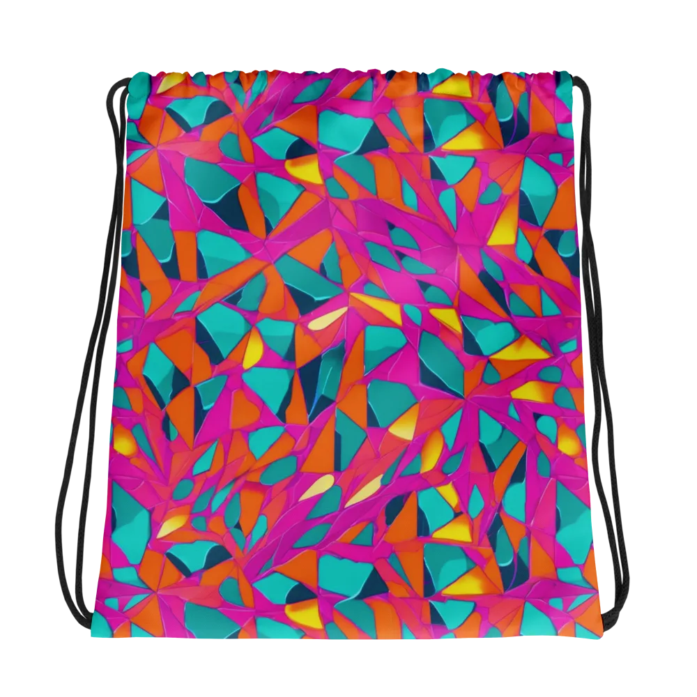 Tropical Fracture on Drawstring Bag — Photo