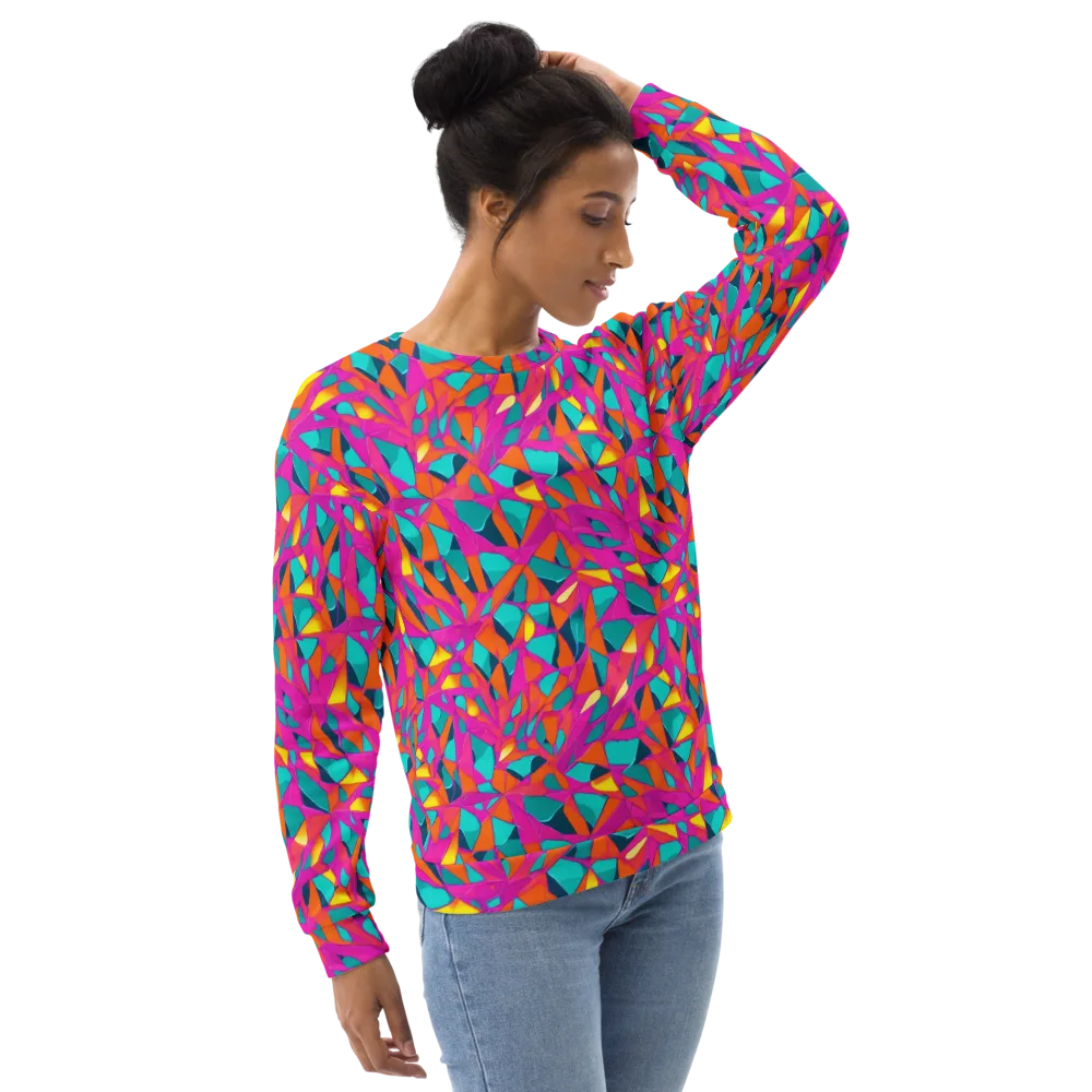 Tropical Fracture on Sweatshirt — Right Front