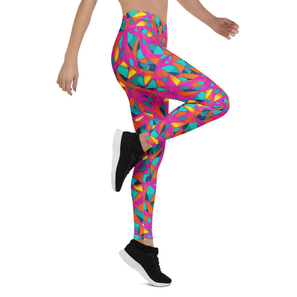 Tropical Fracture on Leggings — Right