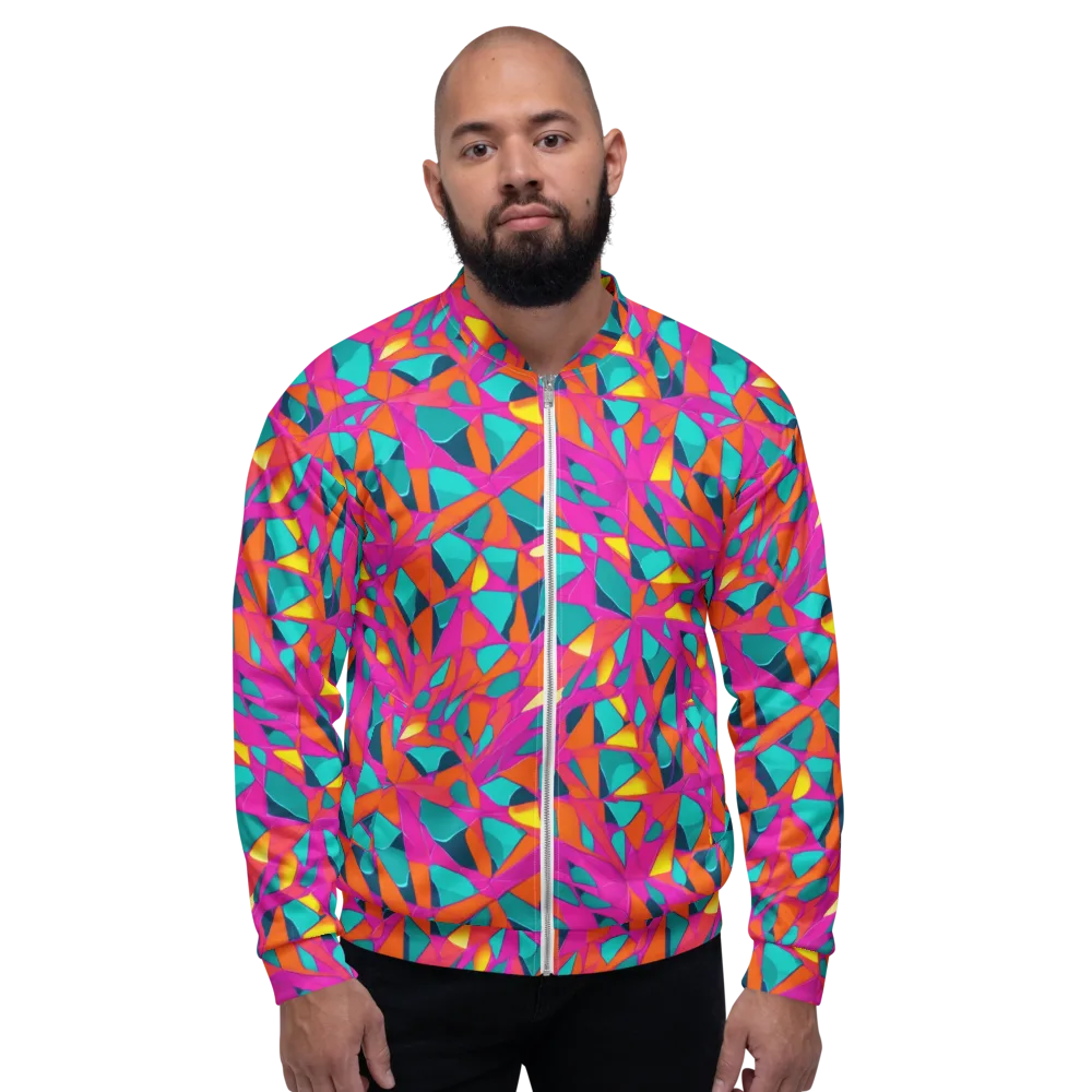 Tropical Fracture on Bomber Jacket — Front