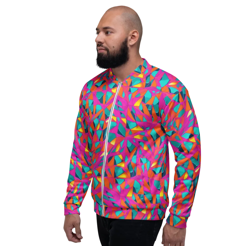 Tropical Fracture on Bomber Jacket — Left