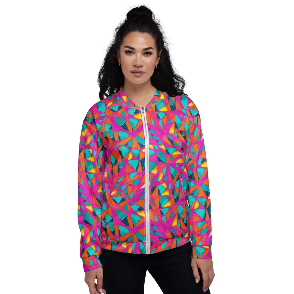 Tropical Fracture on Bomber Jacket — Front