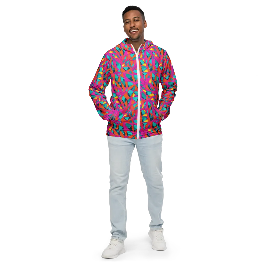 Tropical Fracture on Men's Windbreaker — Front