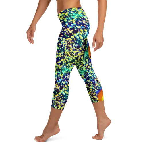 Illuminated Whirl on a Capri Leggings
