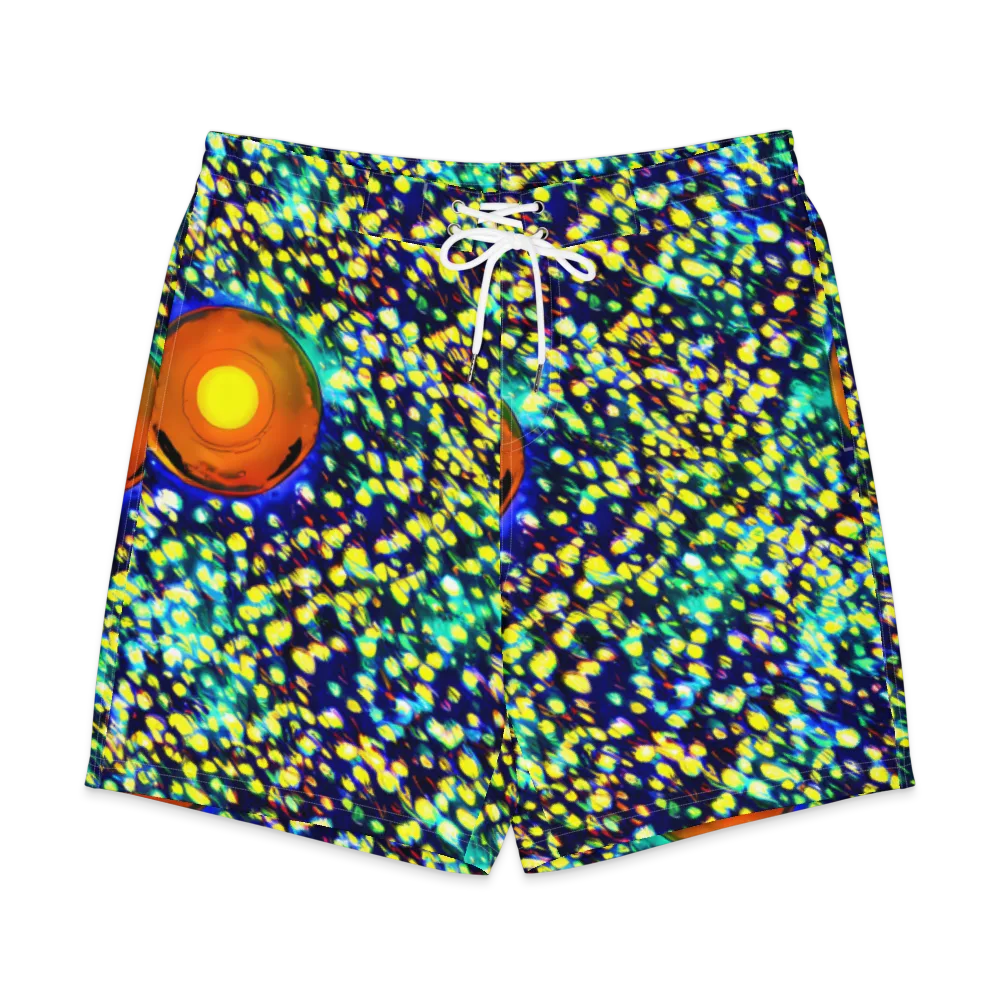 Illuminated Whirl on Men's Board Shorts — Front