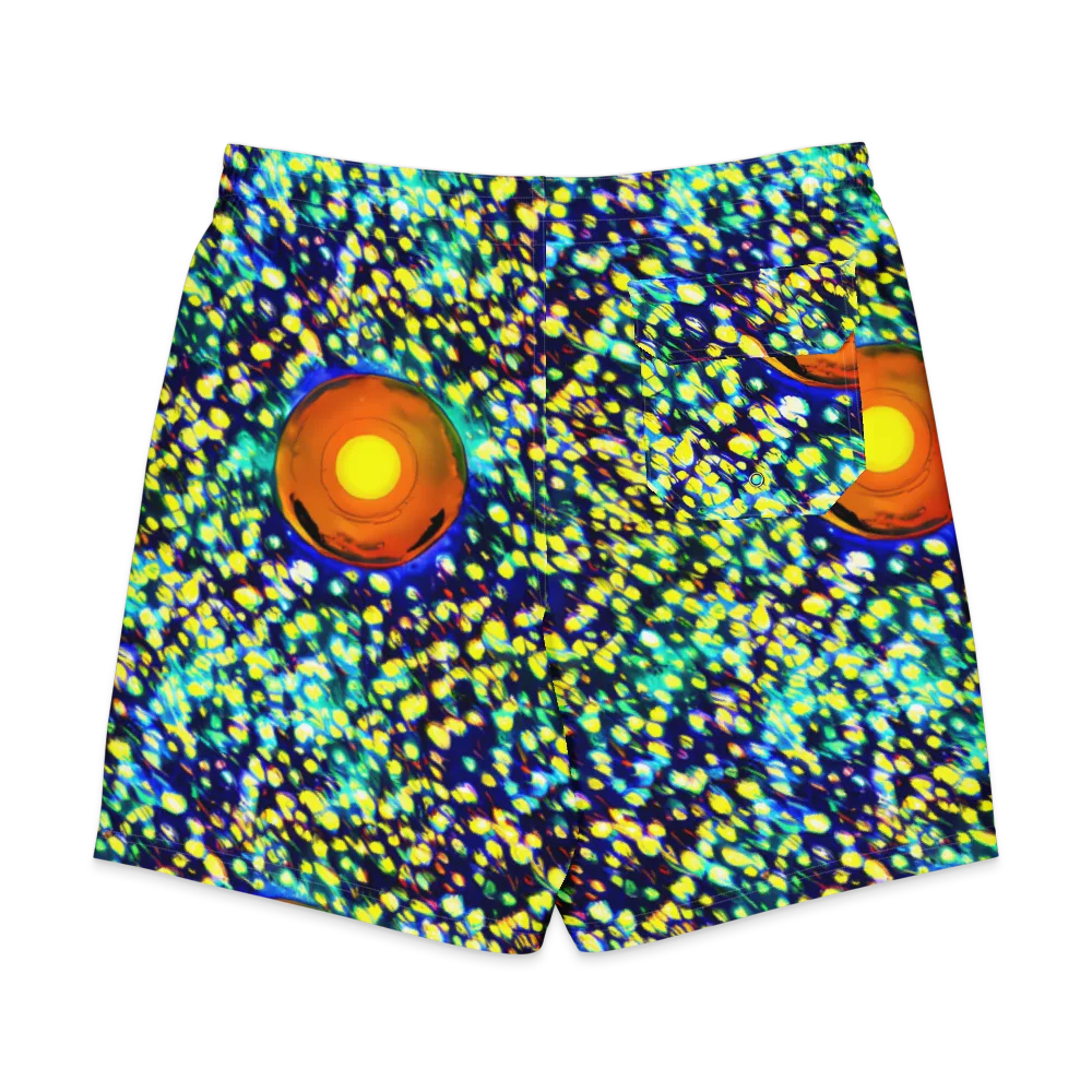 Illuminated Whirl on Men's Board Shorts — Back