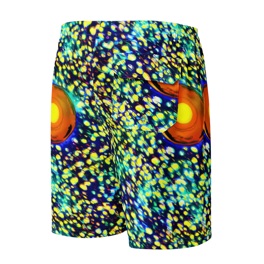 Illuminated Whirl on Men's Board Shorts — Back