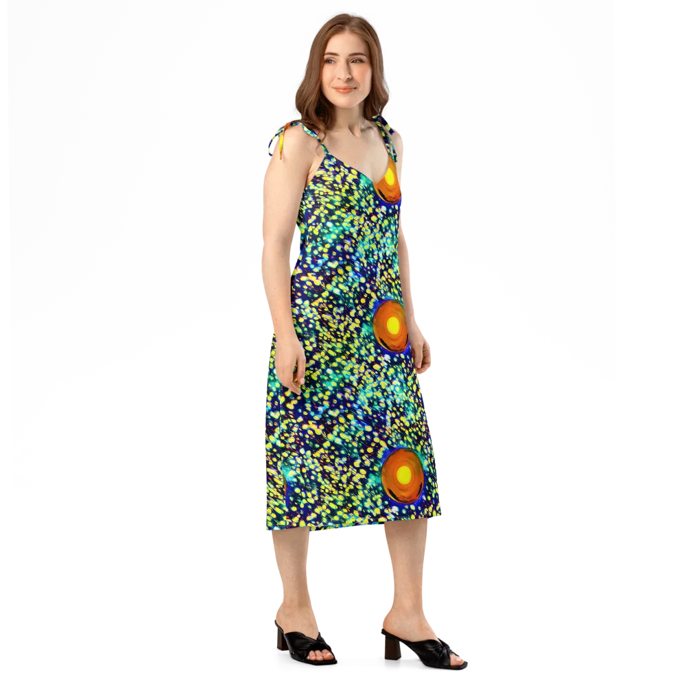 Illuminated Whirl on Slip Dress — Right Front
