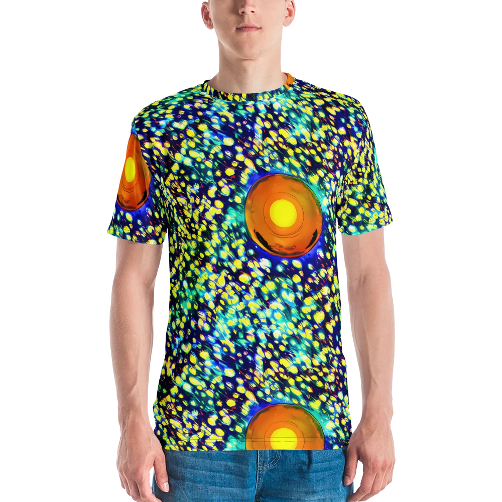 Illuminated Whirl on Men's Crew Neck T-Shirt — Front