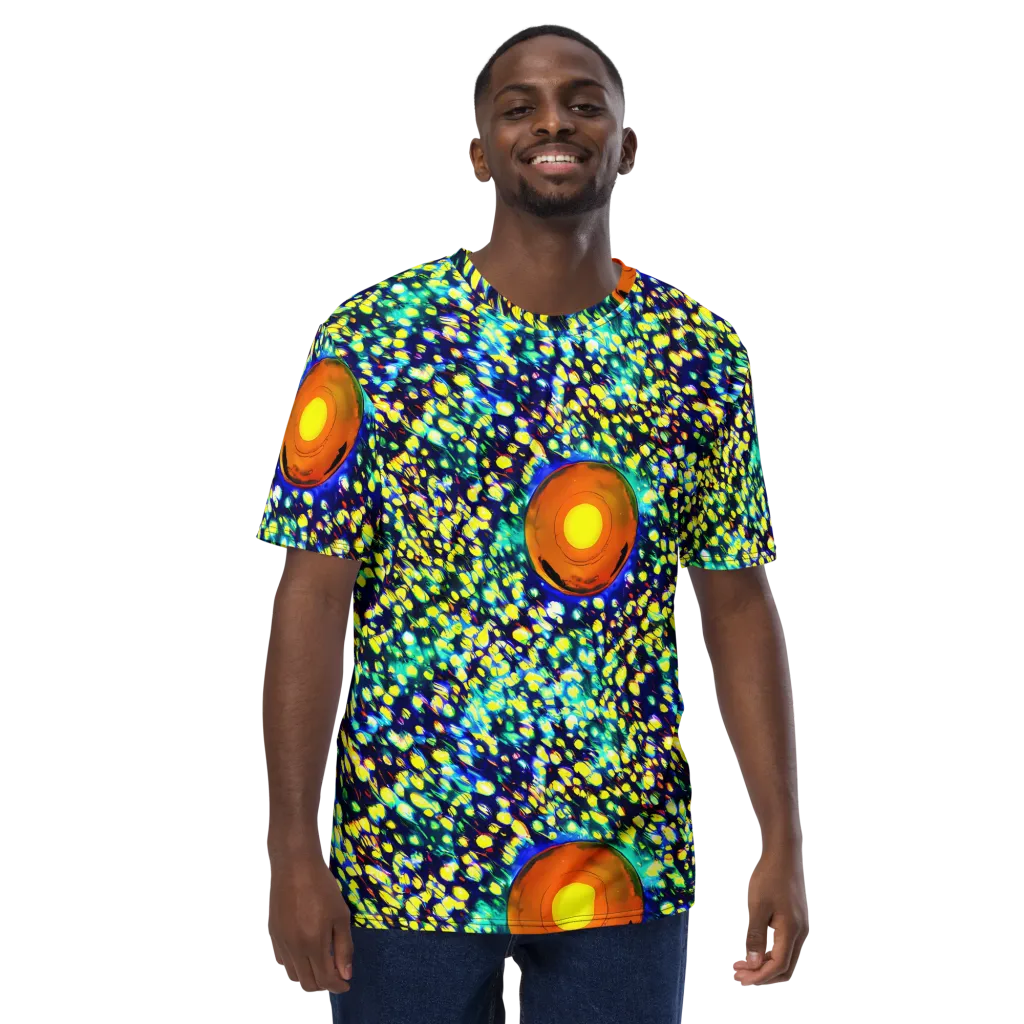 Illuminated Whirl on Men's Crew Neck T-Shirt — Front