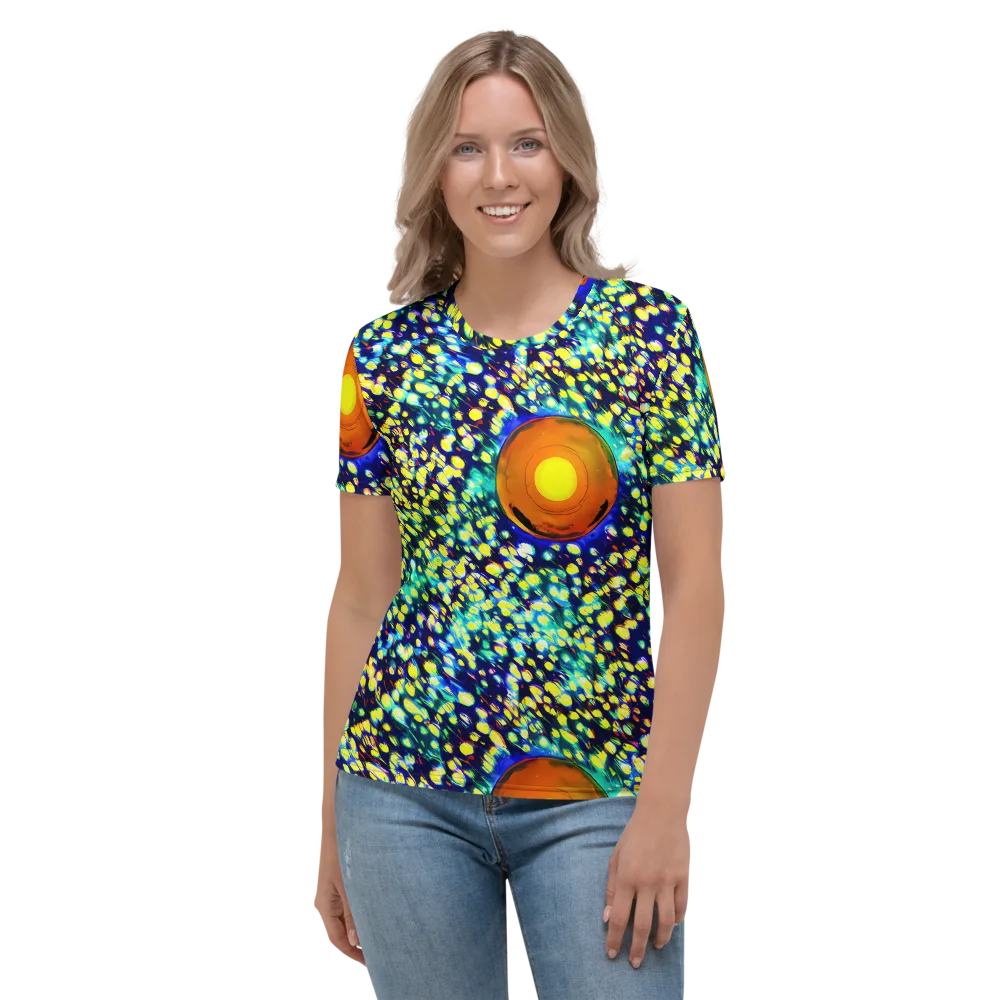 Illuminated Whirl on Women's Crew Neck T-Shirt — Front