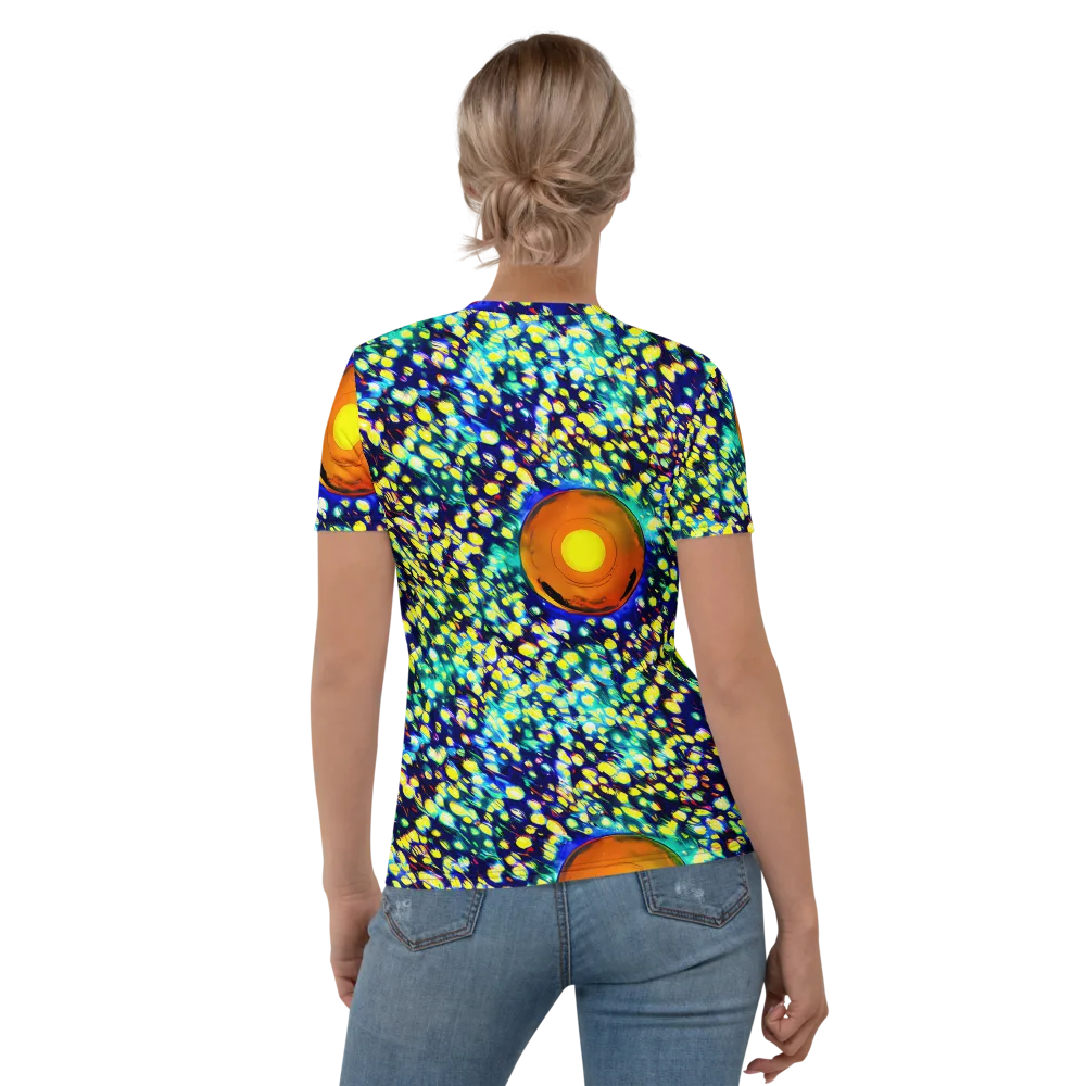 Illuminated Whirl on Women's Crew Neck T-Shirt — Back