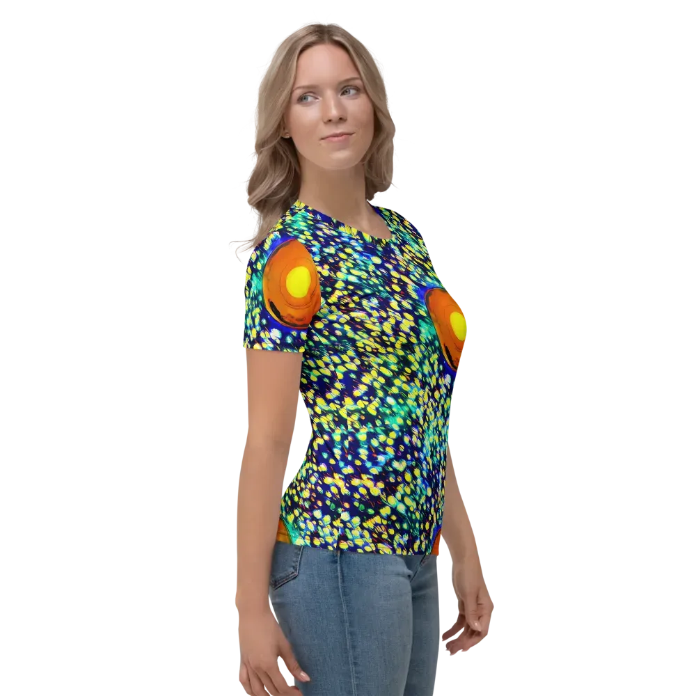 Illuminated Whirl on Women's Crew Neck T-Shirt — Right