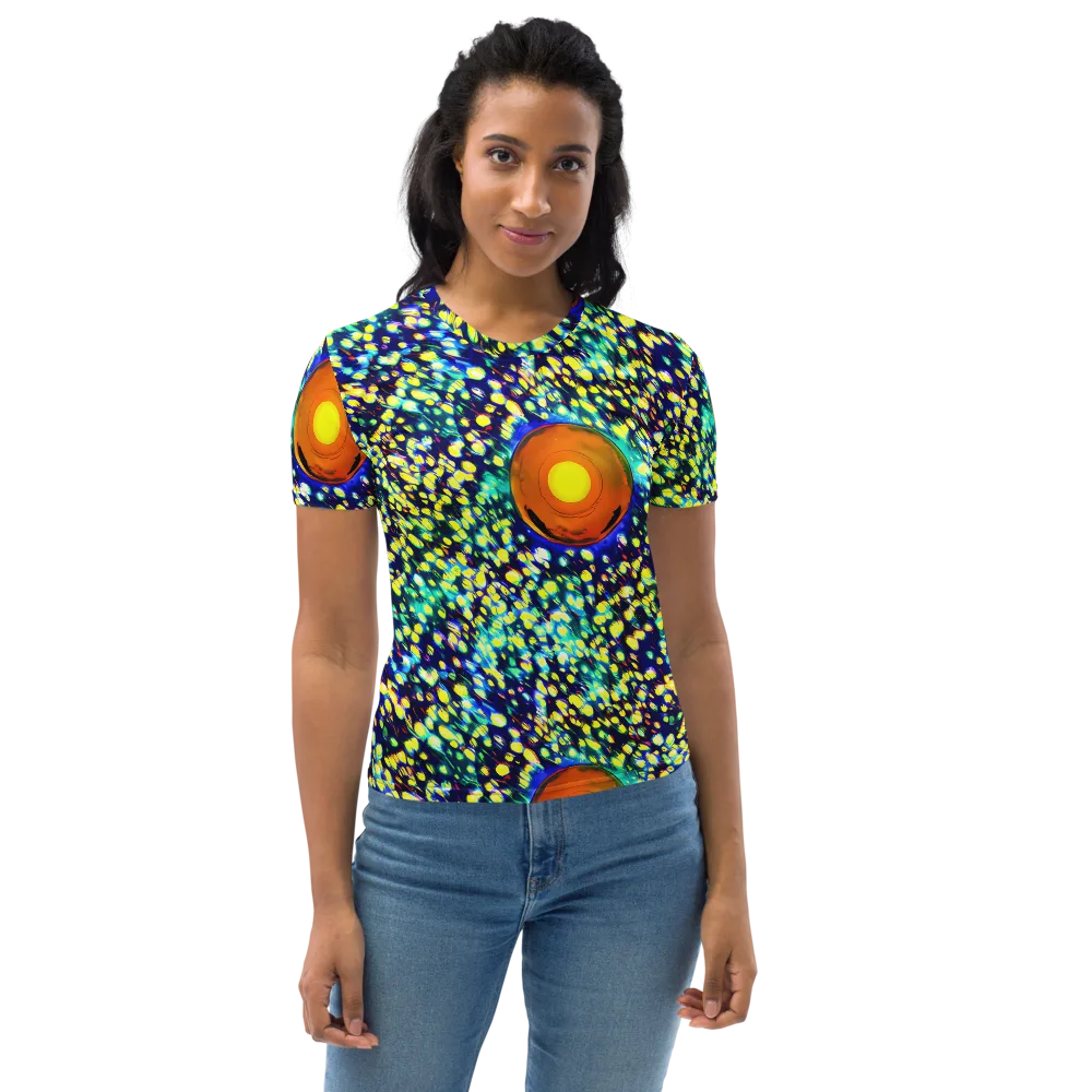 Illuminated Whirl on Women's Crew Neck T-Shirt — Front