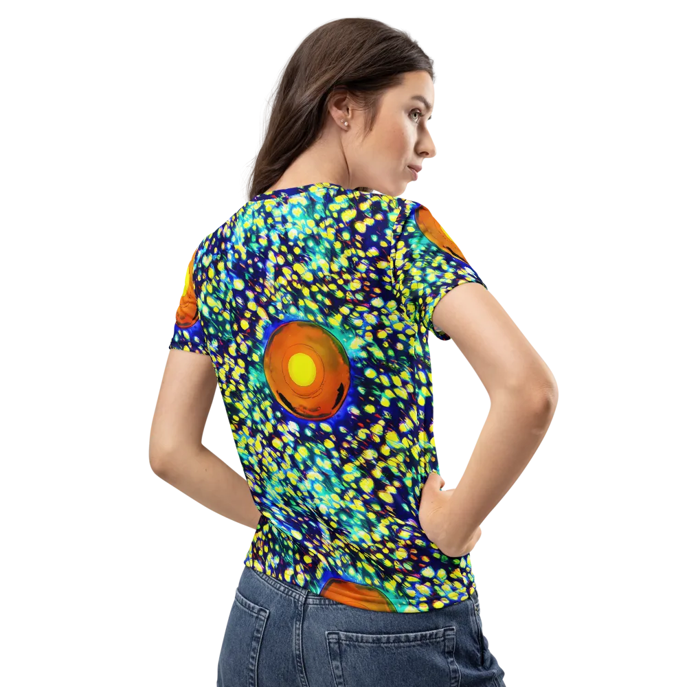 Illuminated Whirl on Women's Crew Neck T-Shirt — Back