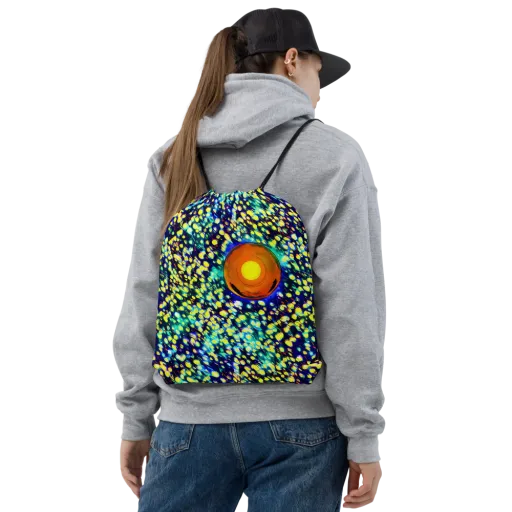 Illuminated Whirl on a Drawstring Bag