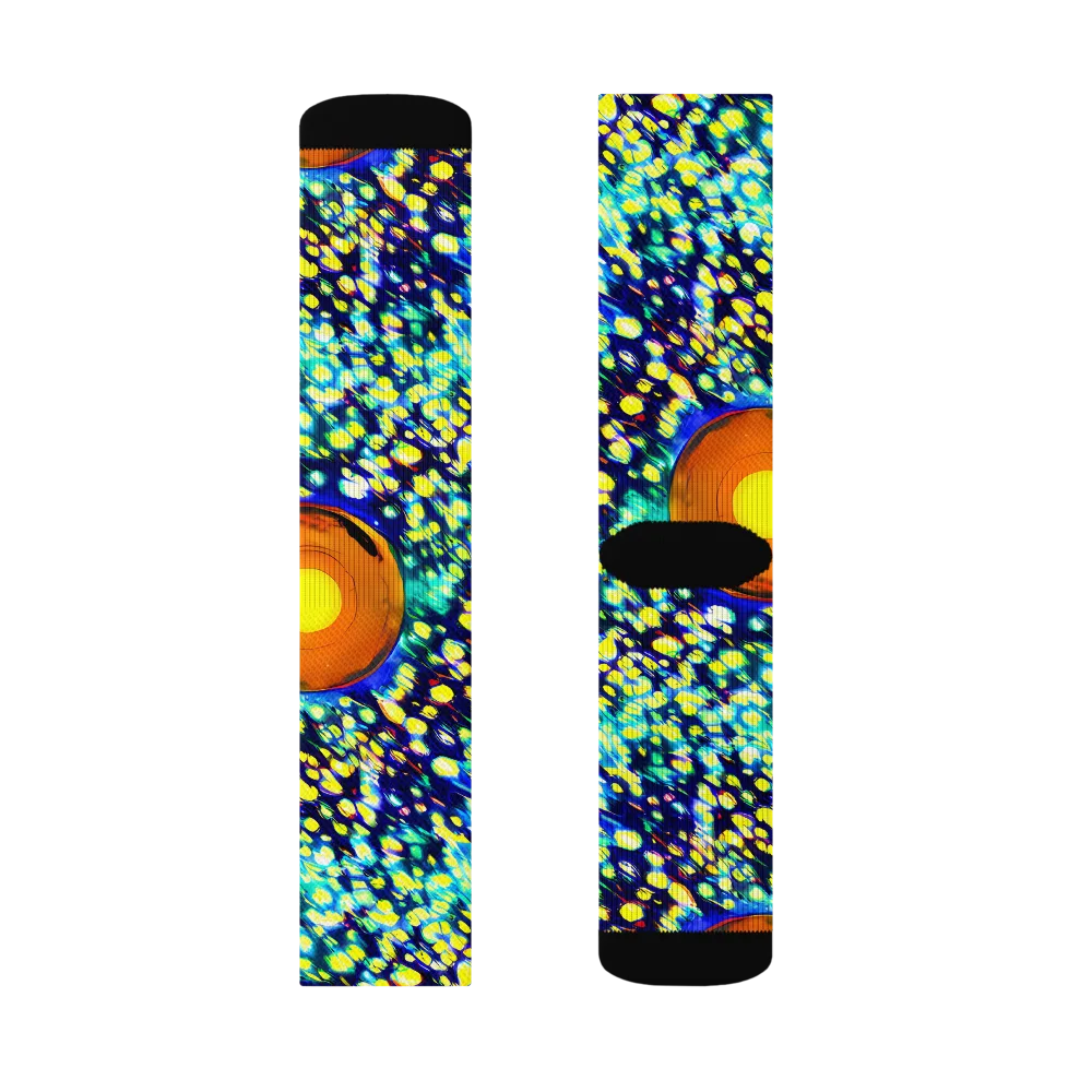 Illuminated Whirl on Socks — Right Sock