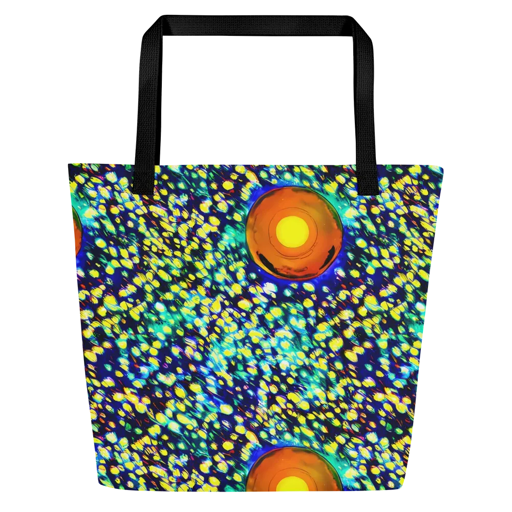 Illuminated Whirl on Large Tote Bag W/ Pocket — Front