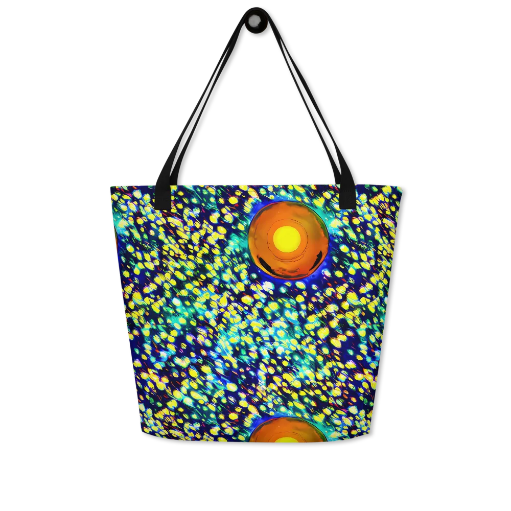 Illuminated Whirl on Large Tote Bag W/ Pocket — Front