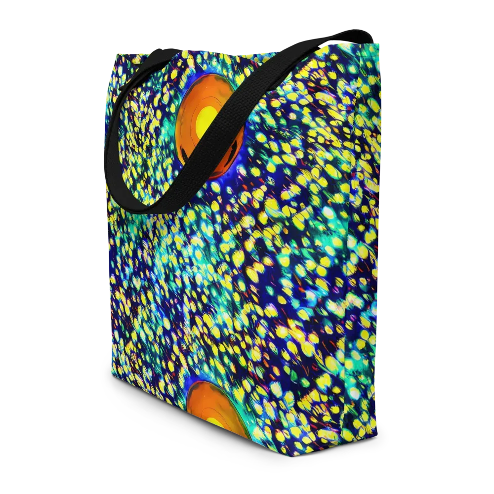 Illuminated Whirl on Large Tote Bag W/ Pocket — Front
