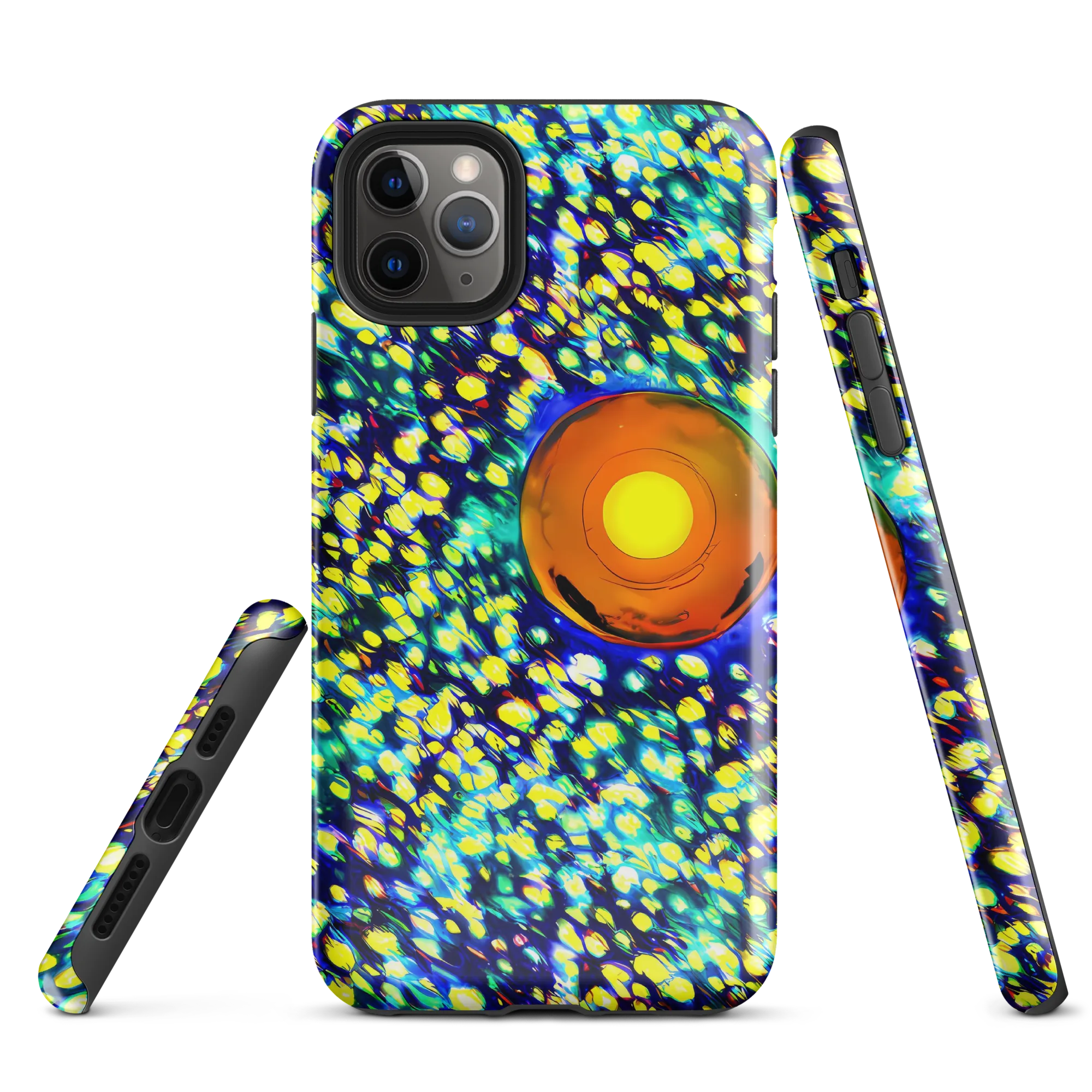 Illuminated Whirl on Tough Case for iPhone® — Front