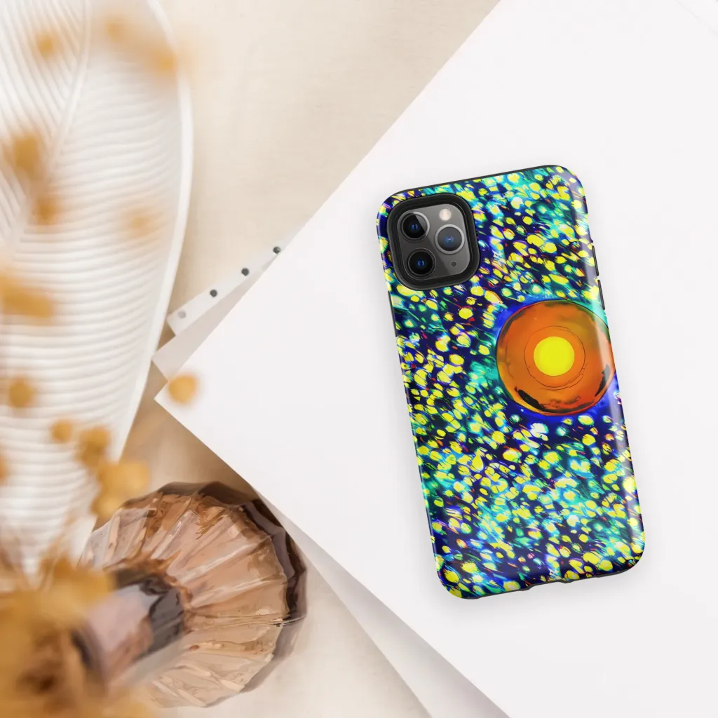 Illuminated Whirl on Tough Case for iPhone® — Front