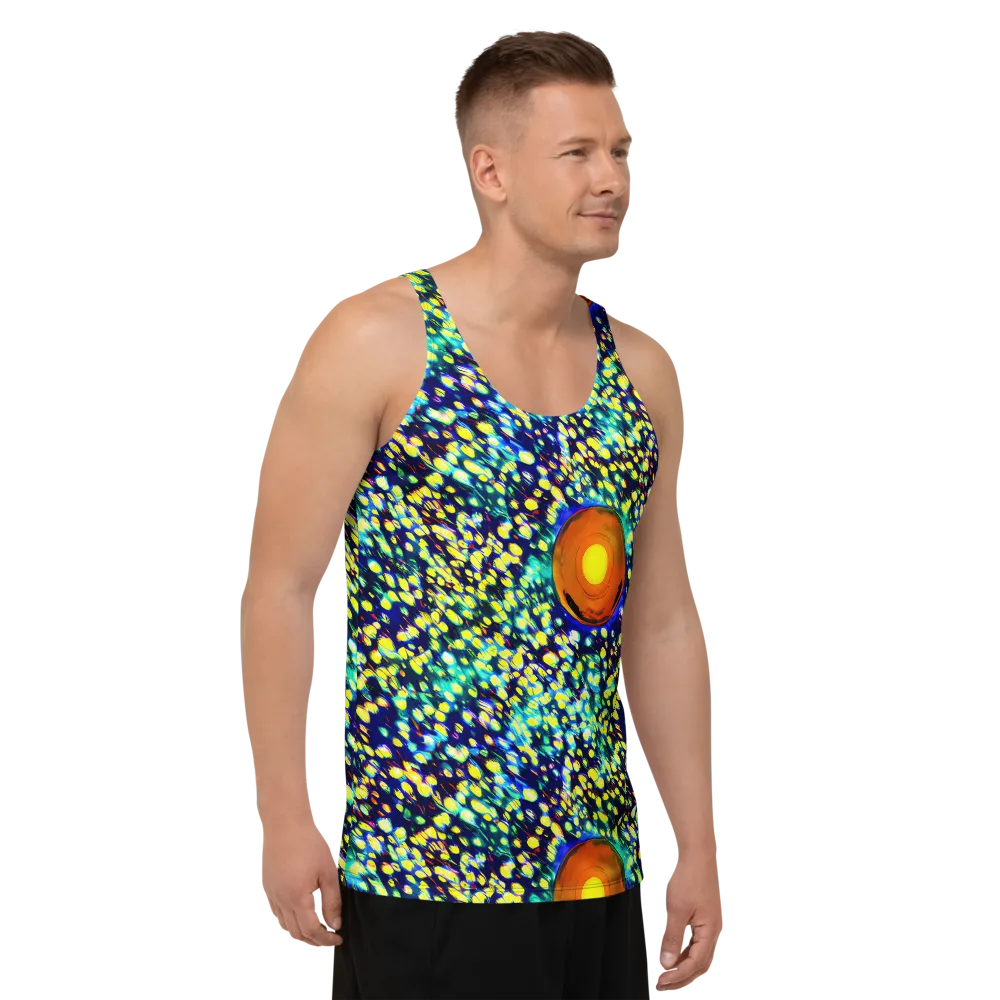 Illuminated Whirl on Men's Tank Top — Right Front